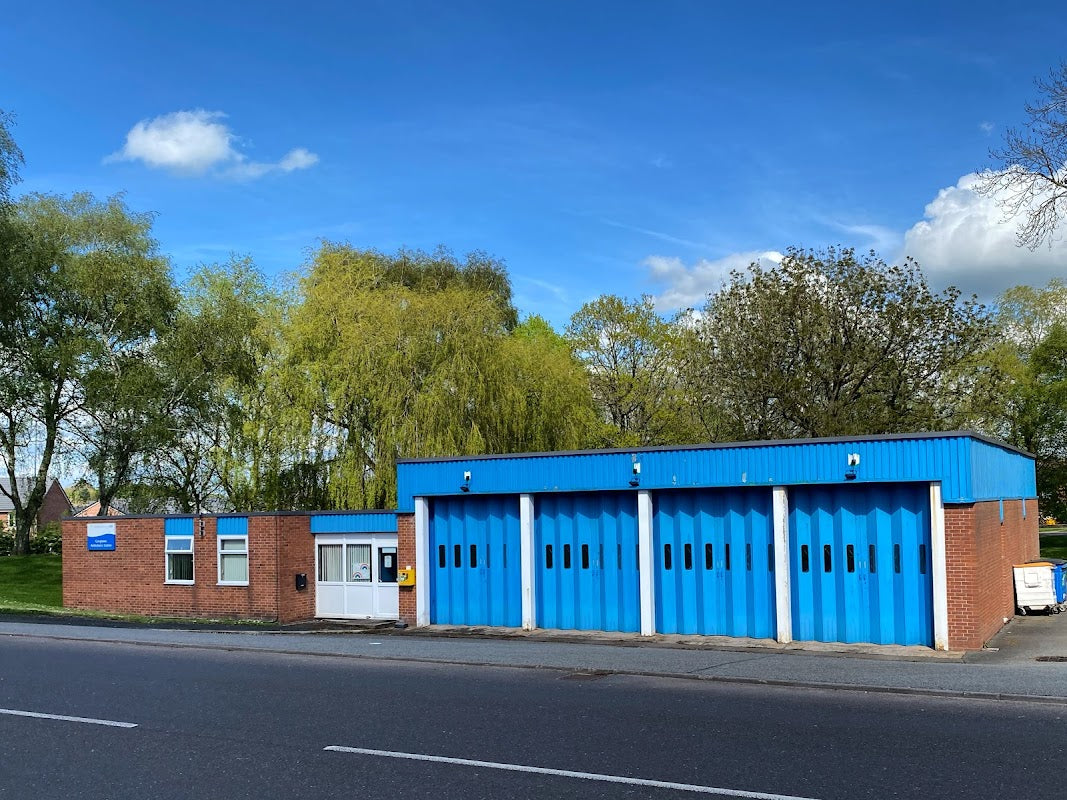 Congleton Ambulance Station. Defibrillator located here.