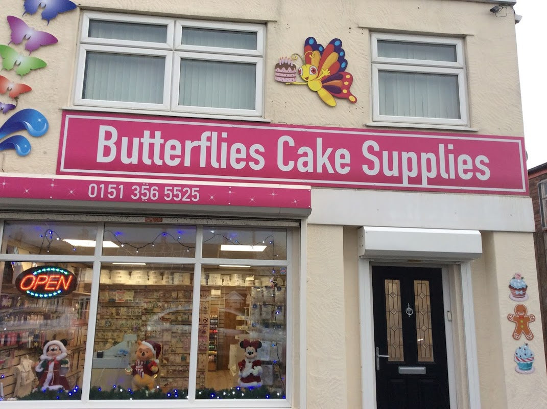 Butterflies Cake Supplies. Cake decorating items, icing, boards, boxes, sugarcraft essentials