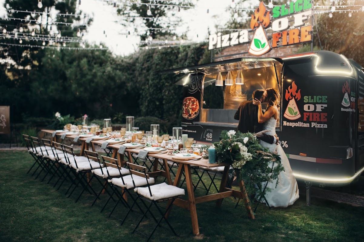 Slice Of Fire Neapolitan Pizza Mobile Airstream Catering / Food Truck