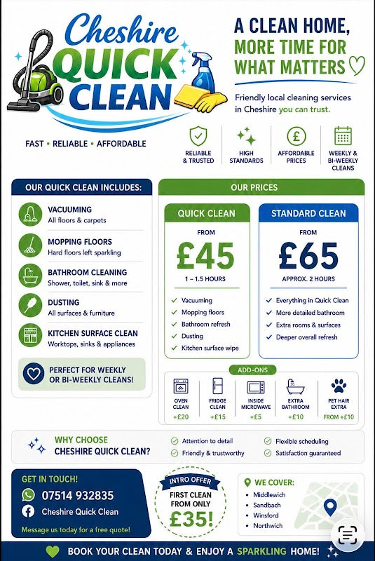 Cheshire Quick Clean