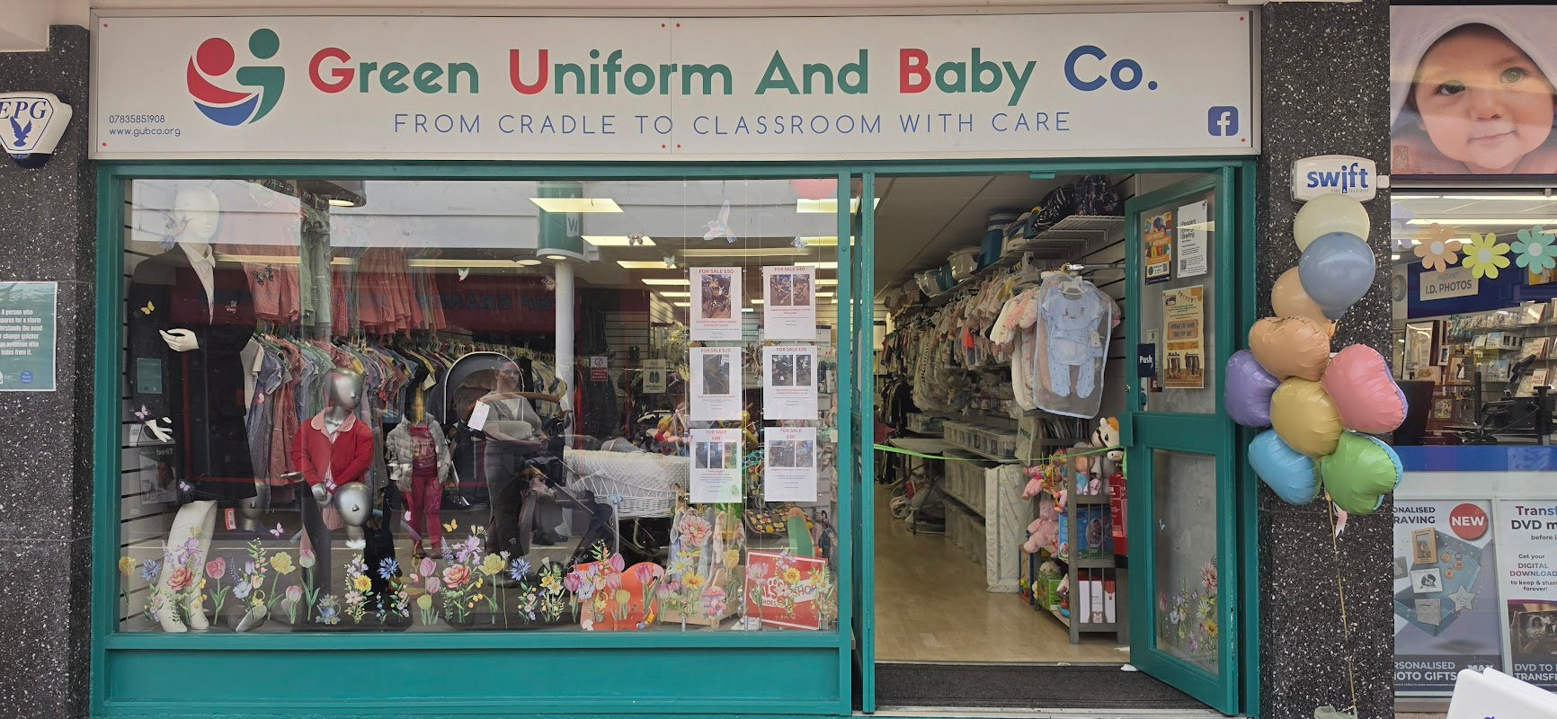 Green Uniform and Baby Bank
