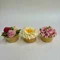 Meadowsweet floral cupcakes