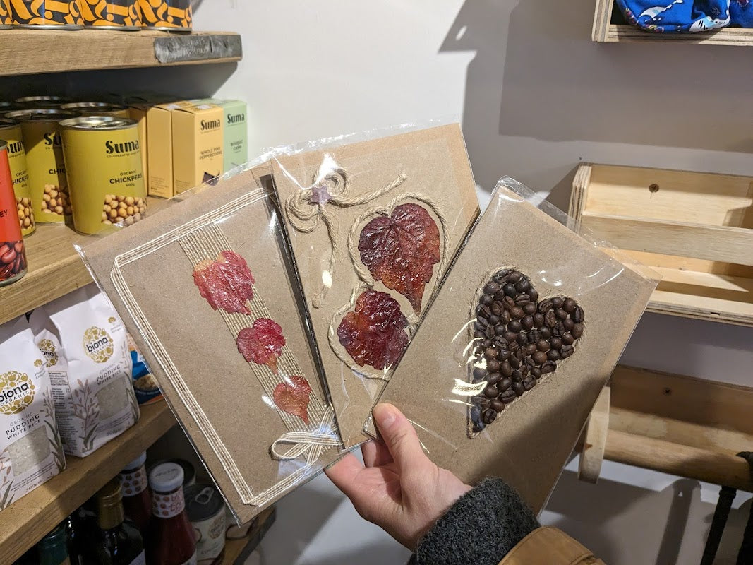 Handmade Greeting Cards and Shell Ornaments Made By Heart in Creation from Bollington